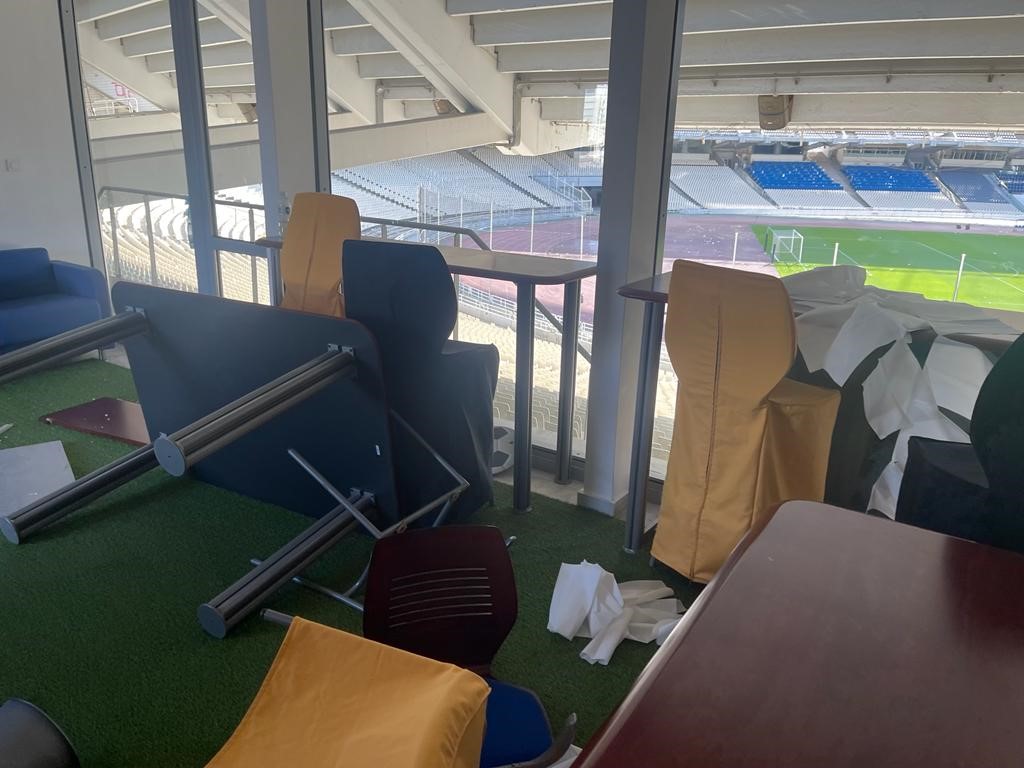 Διοίκηση ΟΑΚΑ: «Απέτυχε η ΕΠΟ, εκτεταμένες καταστροφές από τα θλιβερά επεισόδια» (φώτο)