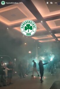 Αποθέωση από οπαδούς του Παναθηναϊκού πριν τον τελικό (video)