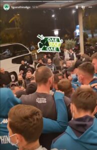 Αποθέωση από οπαδούς του Παναθηναϊκού πριν τον τελικό (video)