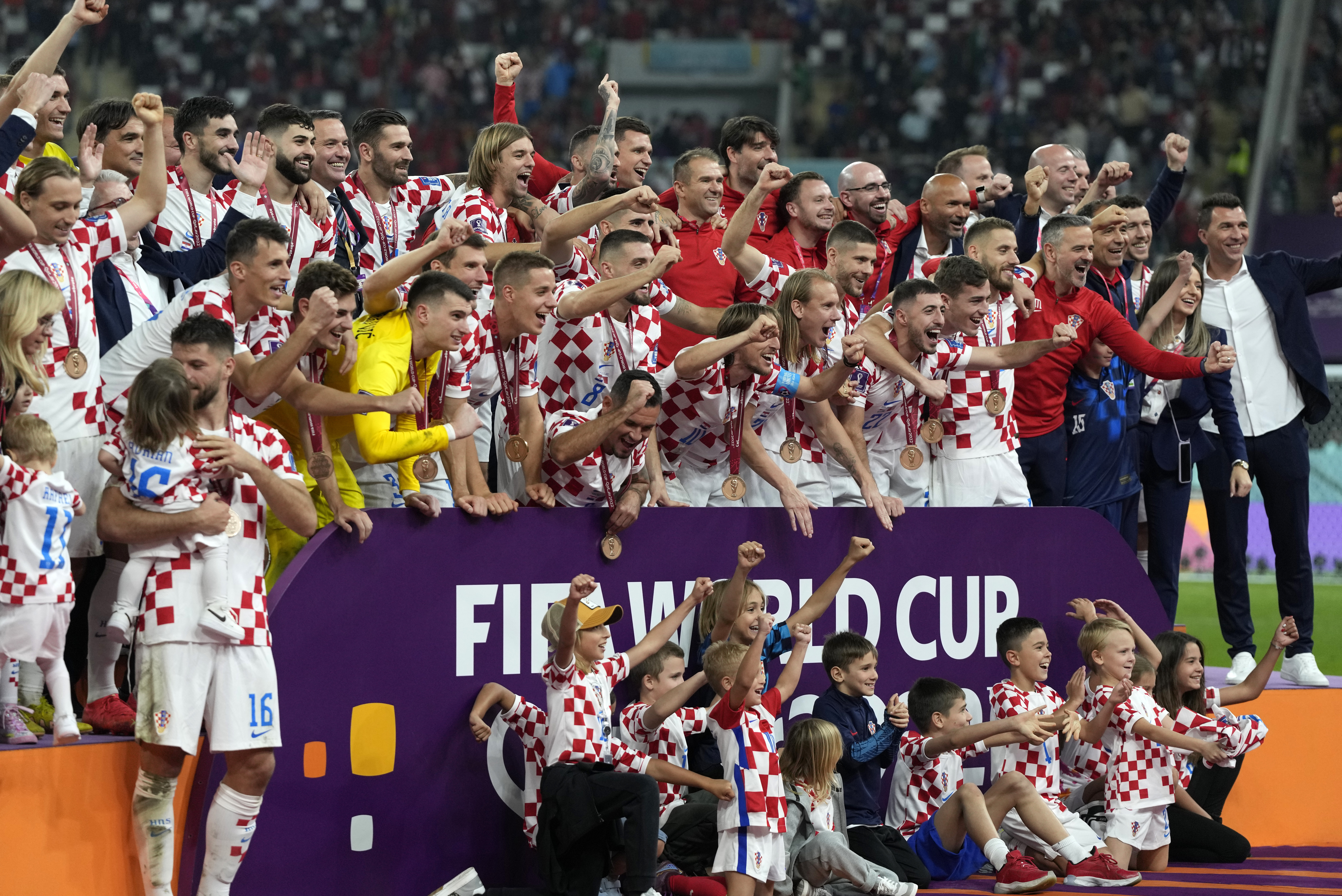 Οι πανηγυρισμοί των Κροατών και η απονομή των μεταλλίων (ΦΩΤΟρεπορτάζ)