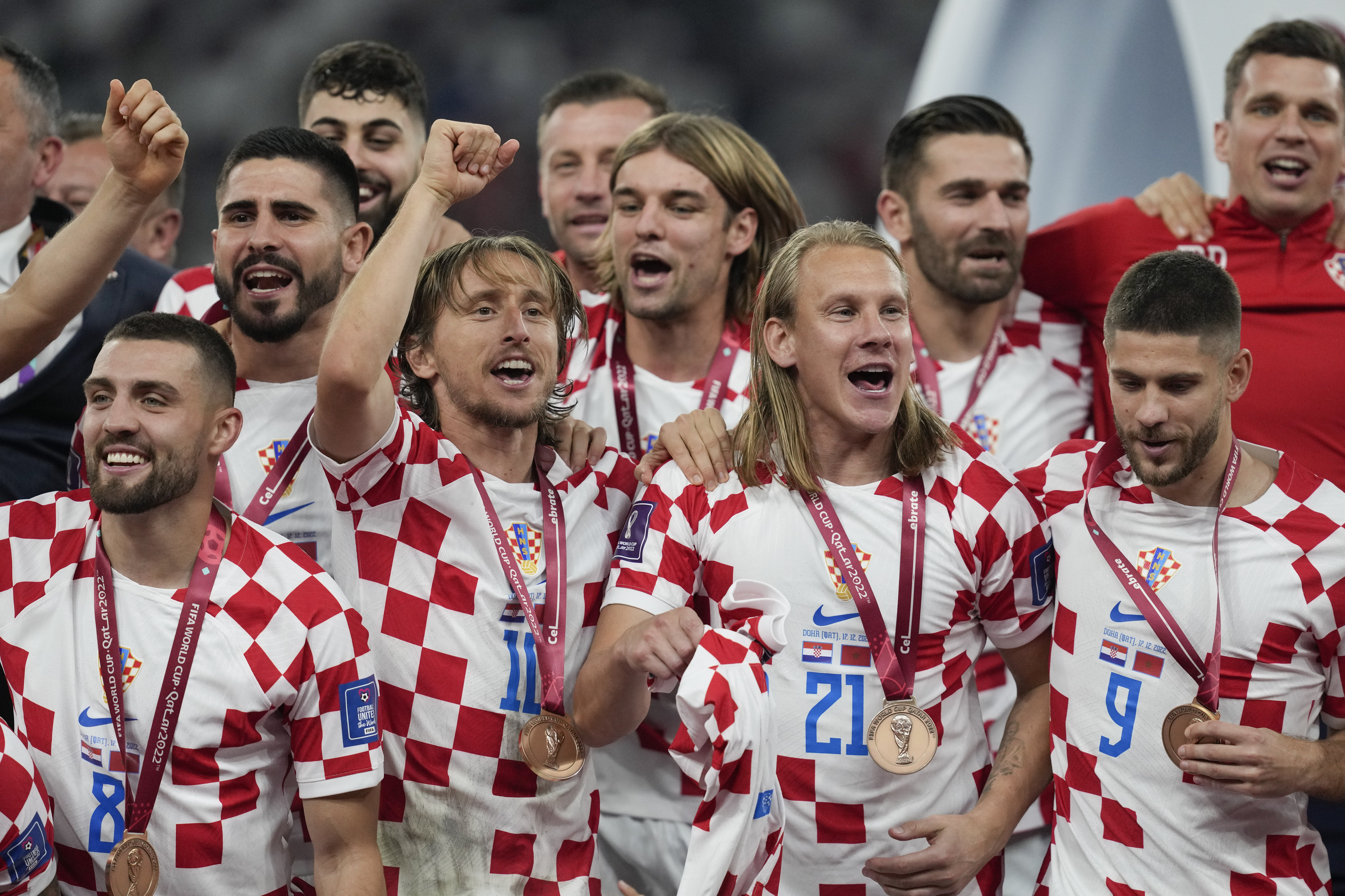 Οι πανηγυρισμοί των Κροατών και η απονομή των μεταλλίων (ΦΩΤΟρεπορτάζ)